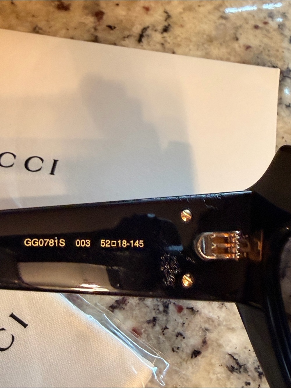 Gucci GG0781S Crystal-Embellished Black Cat-Eyed Hollywood Forever Sunglasses - Picture 3 of 14